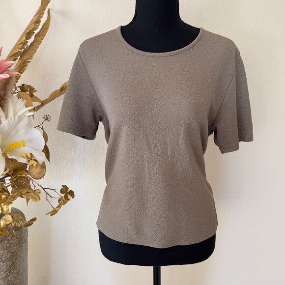 Sag Harbor Tops - Olive Green Vintage Office Work Minimalist Top